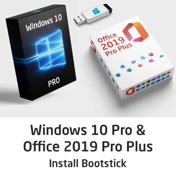 Windows 10 Pro mit Office 2019 Pro Plus USB