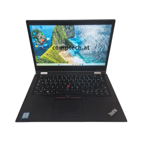 Lenovo ThinkPad X380 Yoga Laptop mit Intel Core i5-8250U, 8GB RAM, 250GB SSD und Touchscreen-Funktion.