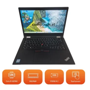 Lenovo ThinkPad X380 Yoga | Core i5-8250U | 8GB RAM | 250GB SSD | 13,3" FHD Touch | Win 11 Pro | Refurbished A-Ware – Bild 5