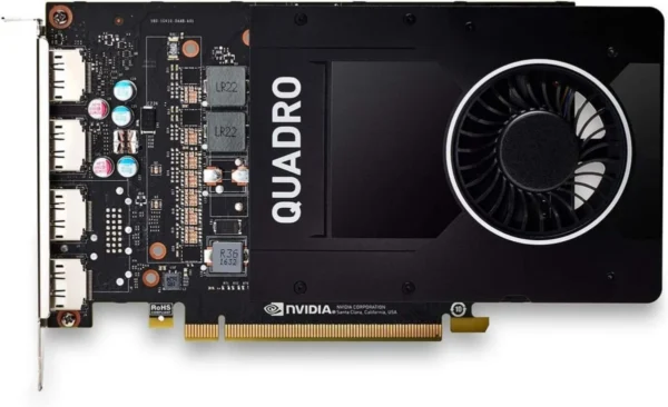 PNY NVIDIA Quadro P2000 5GB GDDR5 Grafikkarte – Seitenansicht